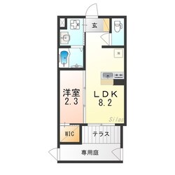 リアコート上新庄の物件間取画像